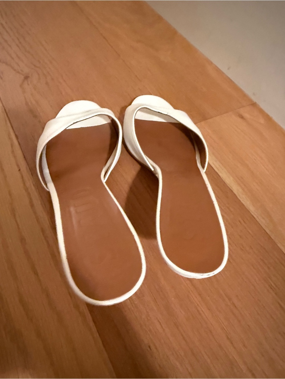 Staud Women’s White Open-Toe Slide Mules - Picture 2 of 6